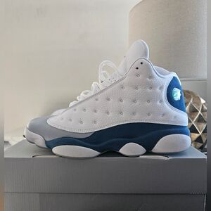 Nike Air Jordan Retro 13 White/Blue Size 13 Worn Probaly Three Times Like New